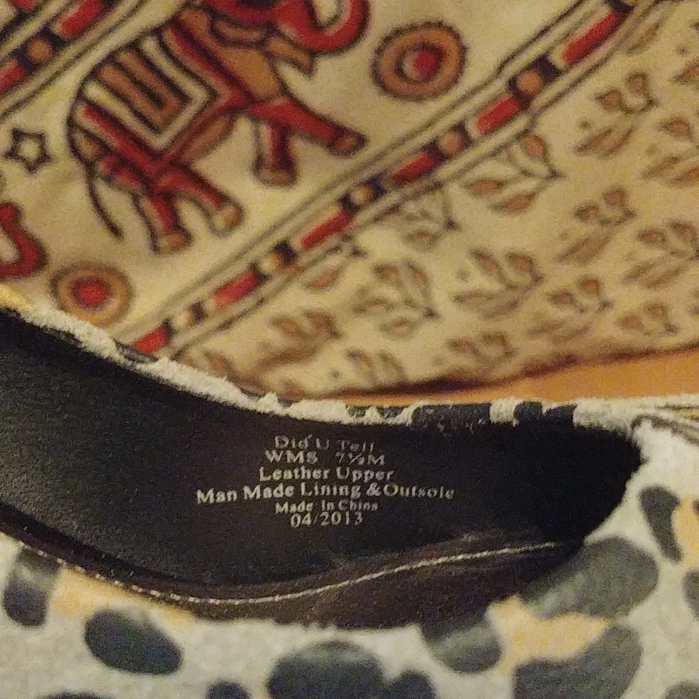 Grey Leopard Print Wedges - Picture 5 of 8